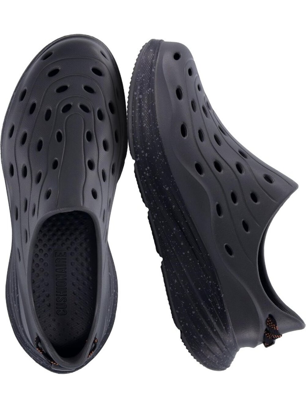 Men's Black Lightweight Slip On Waterproof Sneaker Clogs with Cushioned Casual